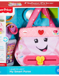 Fisher-Price Laugh & Learn My Smart Purse, Pink, Musical Baby Toy
