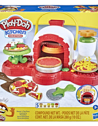 Play-Doh Stamp 'N Top Pizza Oven Toy with 5 Non-Toxic Colors
