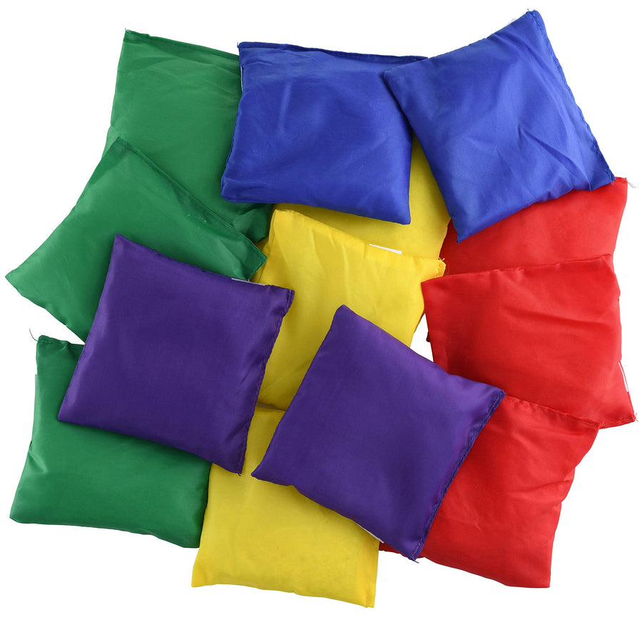 Prextex 12 Pack Nylon Bean Bags Fun Sports Outdoor Family Games Bean Bag Toss Carnival Toy Bean Bag Toss Game