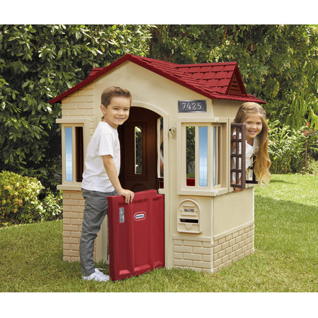 Little Tikes Cape Cottage Playhouse with Working Doors, Windows, and Shutters - Tan