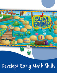 Learning Resources Sum Swamp Game, Homeschool, Addition & Subtraction Game, Early Math Skills, Math Games for Kids, Educational Board Games, 8 Pieces, Ages 5+
