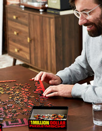 THE ONE MILLION DOLLAR PUZZLE by MSCHF - 500 Piece Jigsaw Puzzle for Adults, Everyone is a Winner from $0.25 to $1 Million Dollars, Great Gift, Fun Family Activity
