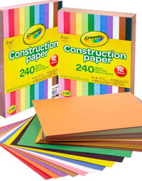 Crayola Construction Paper, 240 Count, 2-Pack (total 480 count)
