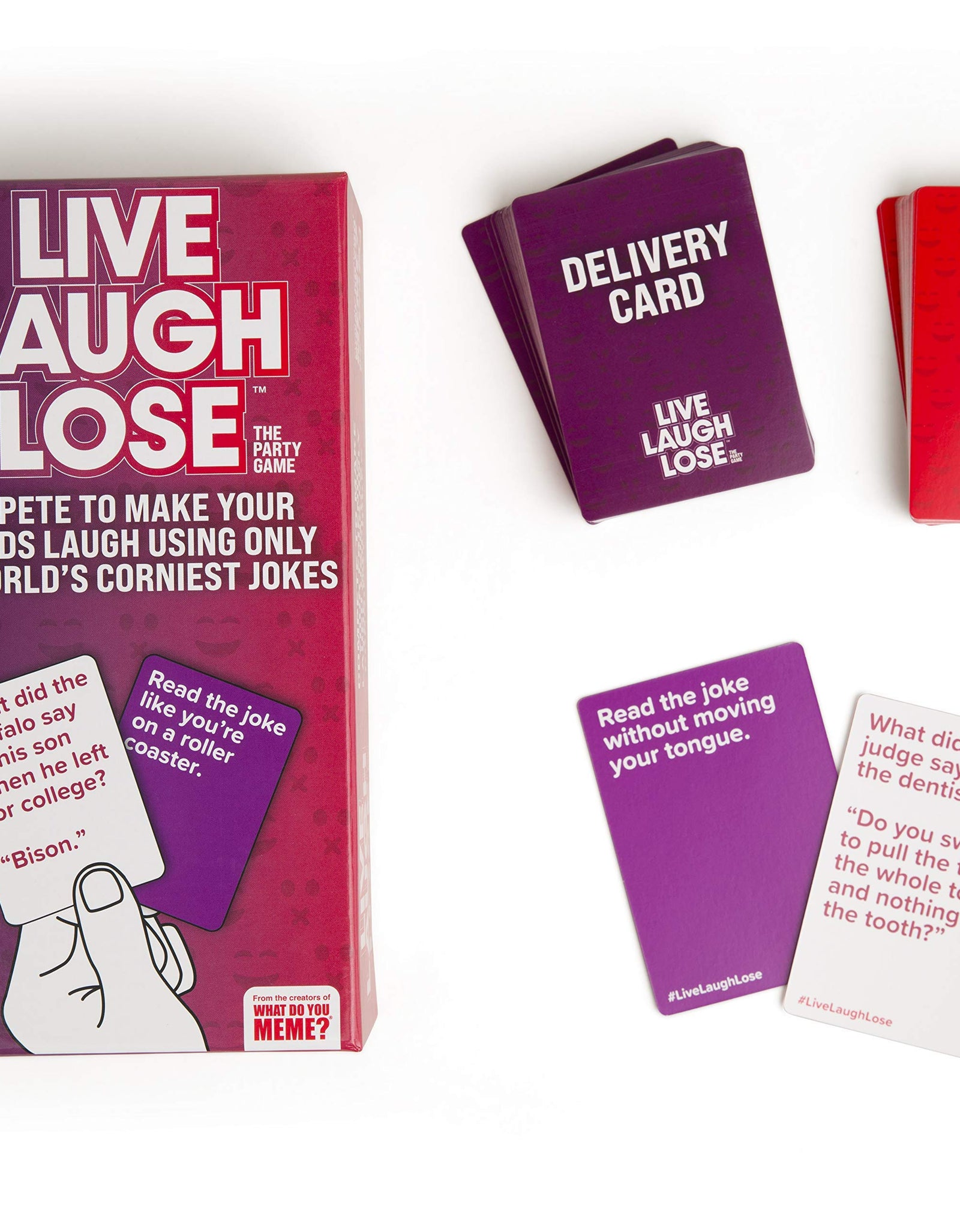 Live Laugh Lose - The Party Game Where You Compete to Make Corny Jokes Funny - by What Do You Meme?