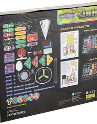 Snap Circuits LIGHT Electronics Exploration Kit | Over 175 Exciting STEM Projects | Full Color Project Manual | 55+ Snap Circuits Parts | STEM Educational Toys for Kids 8+,Multi
