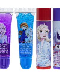 Disney Frozen 2 - Townley Girl Super Sparkly Cosmetic Beauty Makeup Set For Girls with Clips, Press On Nail, Lip Gloss, Nail Stickers, Lip Balm, Nail Gems and Mirror For Parties, Sleepovers & Makeovers
