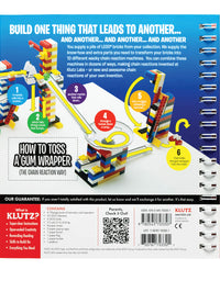 LEGO Chain Reactions (Klutz Science/STEM Activity Kit), 9" Length x 1.06" Width x 10" Height
