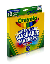 Crayola Back To School Supplies, Grades 3-5, Ages 7, 8, 9, 10, Contains 24 Crayola Crayons, 10 Washable Broad Line Markers, and 12 Colored Pencils

