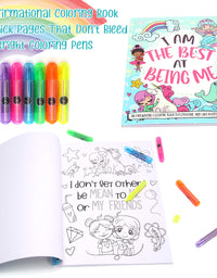 The Memory Building Company Unicorn Gifts for Girls in a Giant Surprise Box with a Unicorn Plush, Unicorn Coloring Book with Coloring Markers, Unicorn Necklace, and Unicorn Headband
