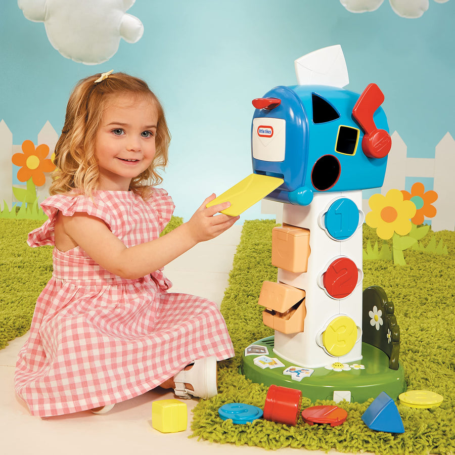 Little Tikes Learn & Play My First Learning Mailbox with Colors, Shapes and Numbers Learning and Pretend Play, Including Accessories, Gift for Babies Toddlers Girls Boys Age 12 months 1 2 3+ Years Old