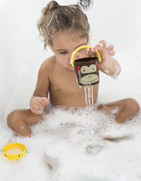 Skip Hop Baby Bath Toy, Zoo Stack & Pour Buckets
