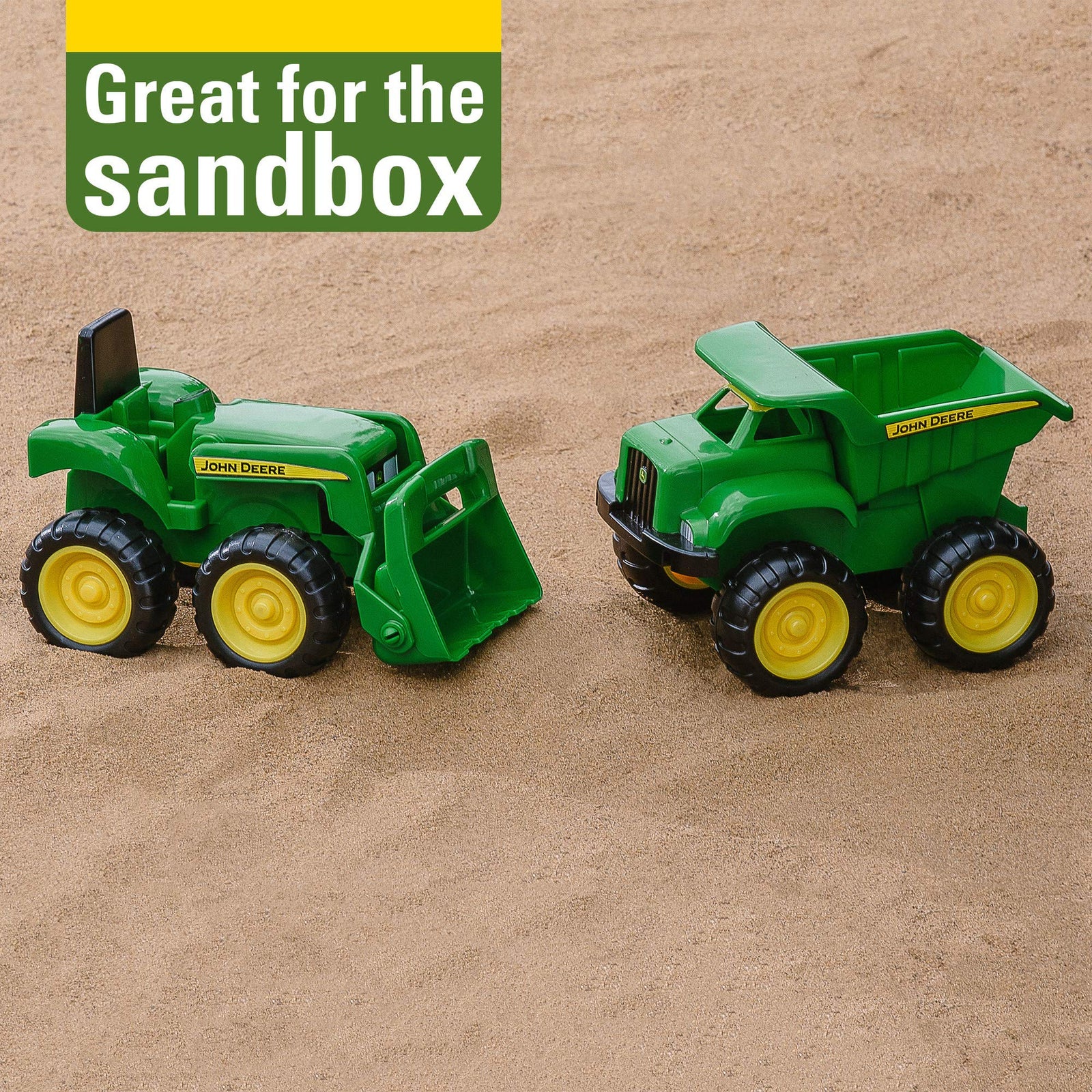 TOMY John Deere Sandbox Vehicle (2 Pack) Green