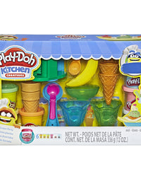 Play-Doh Kitchen Creations Ice Cream Party Play Food Set with 6 Non-Toxic Colors, 2 Oz Cans (Amazon Exclusive)
