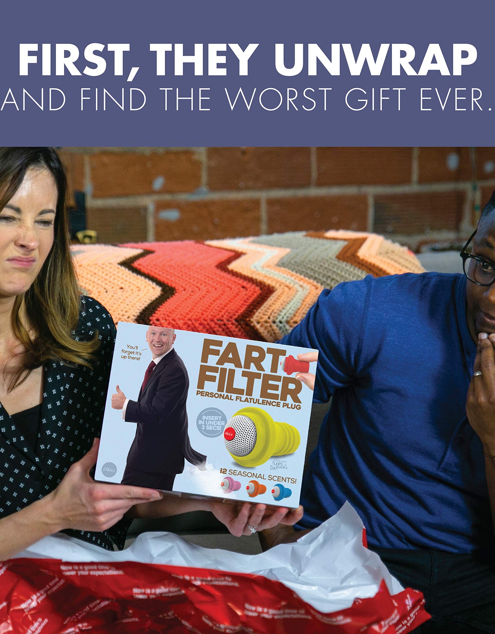 Prank Pack Roto Wipe | Wrap Your Real Gift in a Prank Funny Gag Joke Gift Box | Prank-O - The Original Prank Gift Box