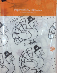 Paper Activity Happy Thanksgiving Tablecover

