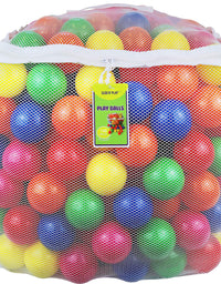 Plastic Ball Pit Balls, Click N' Play 400 Pack, Phthalate and BPA Free, Includes a Reusable Storage Bag with Zipper, Great Gift for Toddlers and Kids
