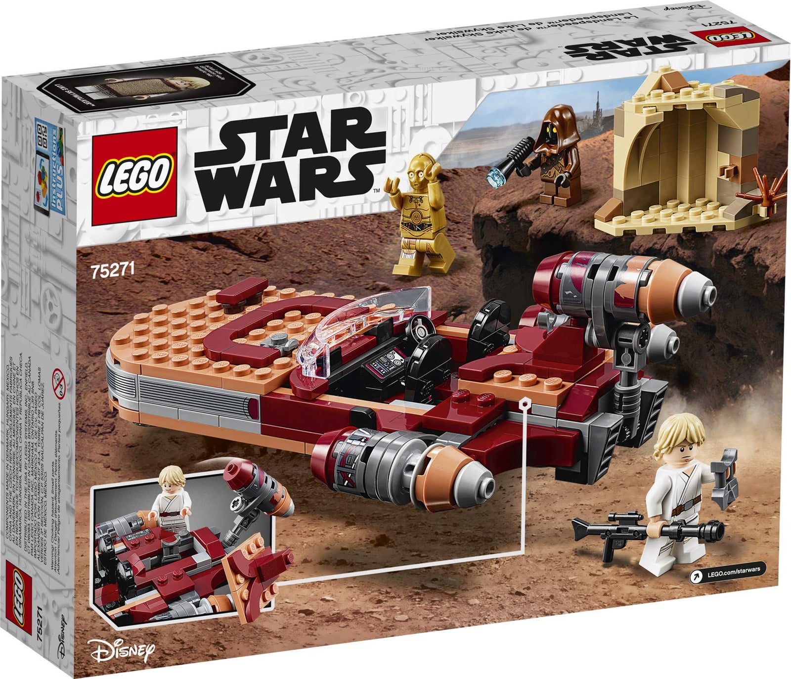 LEGO Star Wars: A New Hope Luke Skywalker's Landspeeder 75271 Building Kit, Collectible Star Wars Set (236 Pieces)