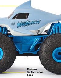 Monster Jam, Official Megalodon Storm All-Terrain Remote Control Monster Truck Toy Vehicle, 1:15 Scale
