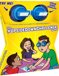 The UpsideDownChallenge Game for Kids & Family - Complete Fun Challenges with Upside Down Goggles - Hilarious Game for Game Night and Parties - Ages 8+
