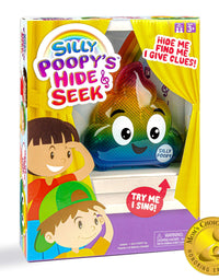 WHAT DO YOU MEME? Silly Poopy's Hide & Seek - The Talking, Singing Rainbow Poop Toy to Encourage Active Play Kids
