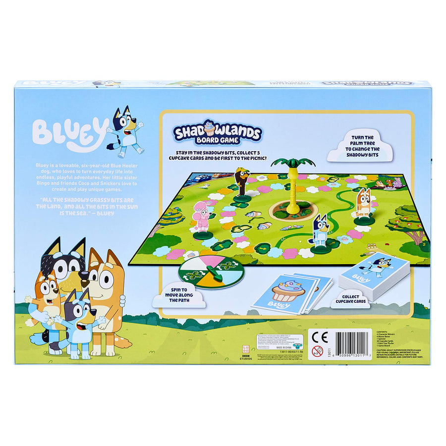Bluey - Shadowlands Board Game - Family Game Night, Unpredictable Fun - Engaging Fun for All - Collect All 5 Cupcake Cards | 2-4 Players | for Ages 3+, Multicolor, 13011