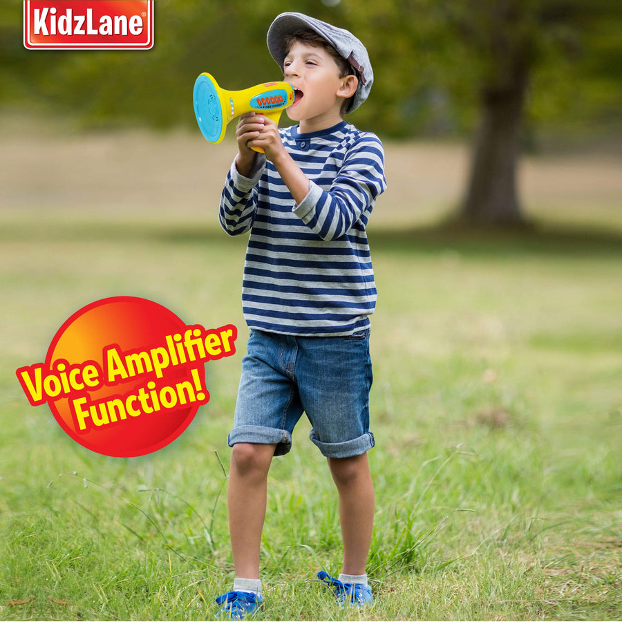 Kidzlane Voice Changer Microphone for Kids | Megaphone Function, LED Lights, and 5 Different Sound Effects | Ideal Gift Toy for Kids Age 5+