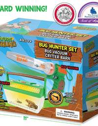 Nature Bound Bug Catcher Vacuum with Light Up Critter Habitat Case for Backyard Exploration - Complete Kit for Kids Includes Vacuum and Cage, Green
