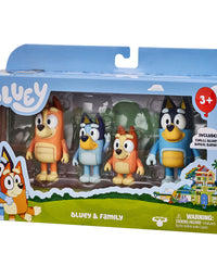 Bluey and Friends 4 Pack of 2.5-3" Poseable Figures
