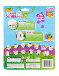 Crayola Scribble Scrubbie Safari 2 Pack Animal Toy Set Age 3+ , Zebra/Bird
