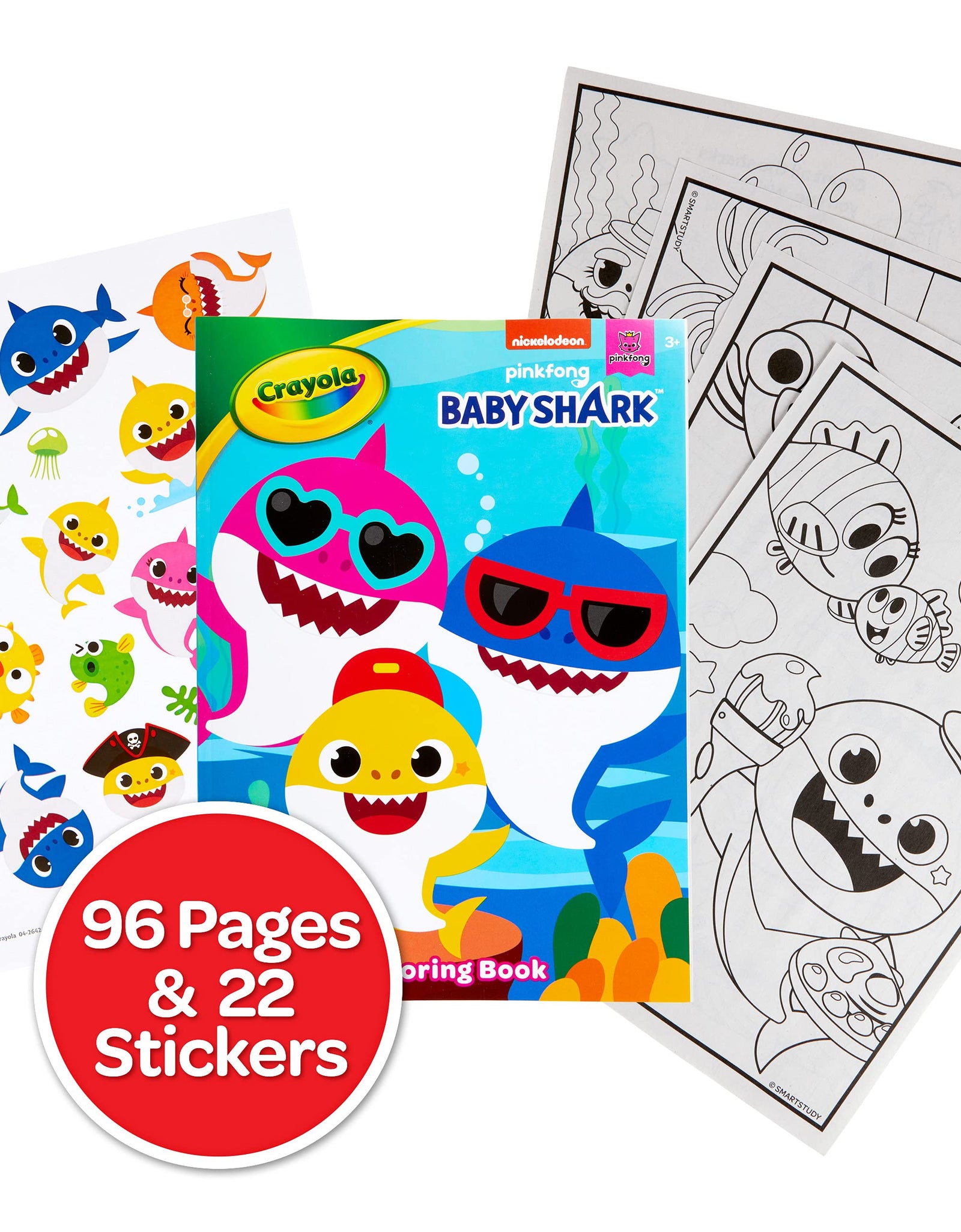 Crayola Baby Shark Wonder Pages, Mess Free Coloring, Gift for Kids, 1 Count (Pack of 1)