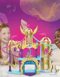 My Little Pony: A New Generation Movie Royal Racing Ziplines - 22-Inch Castle Playset Toy with 2 Moving Ziplines, Princess Pipp Petals Figure
