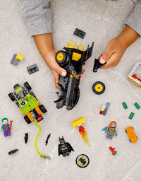 LEGO DC Batman: Batman vs. The Joker: Batmobile Chase 76180 Collectible Building Toy; Includes Batman, Batgirl and The Joker Minifigures Plus Buildable Batmobile and Hot Rod, New 2021 (136 Pieces)
