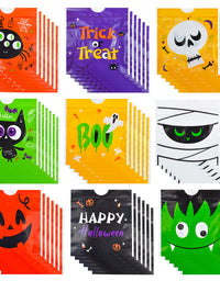 JOYIN 108 Pcs Halloween Drawstring Treat Bags with 9 Character Designs, Mini Halloween Goodie Gift Bags, Trick or Treat Candy Bags for Halloween Party Favor
