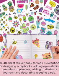 Fashion Angels 1000+ Ridiculously Cute Stickers for Kids - Fun Craft Stickers for Scrapbooks, Planners, Gifts and Rewards, 40-Page Sticker Book for Kids Ages 6+ and Up
