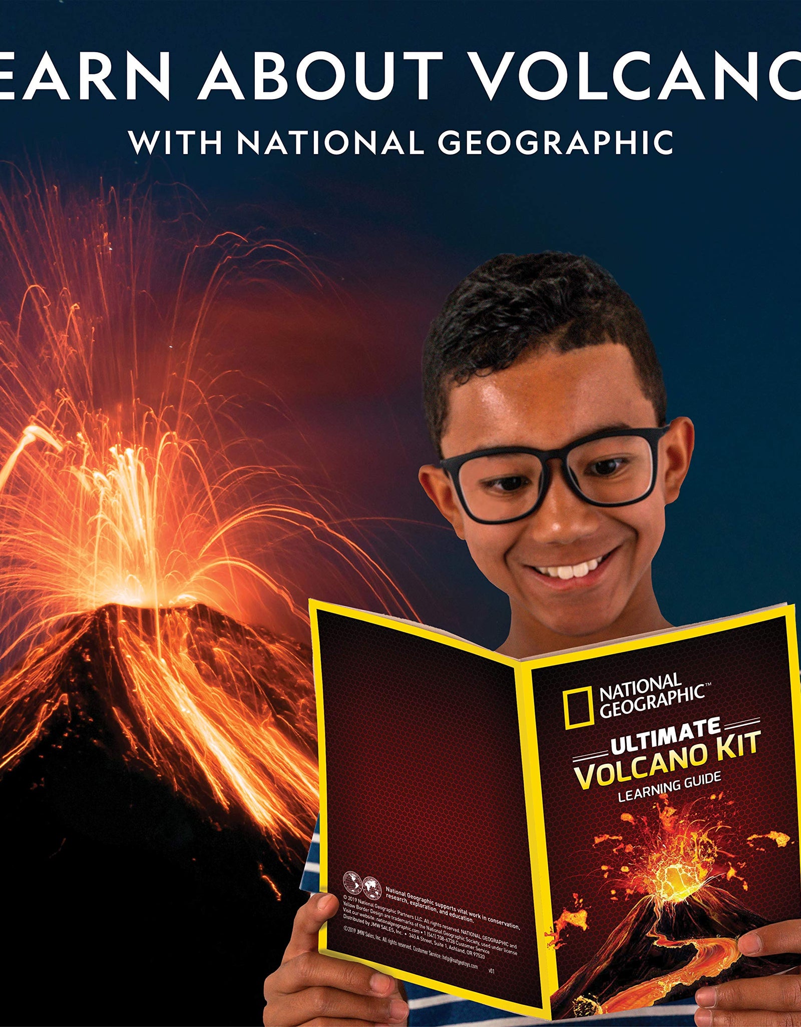 NATIONAL GEOGRAPHIC Ultimate Volcano Kit – Erupting Volcano Science Kit for Kids, 3X More Eruptions, Pop Crystals Create Exciting Sounds, STEM Science & Educational Toys Make Great Kids Activities