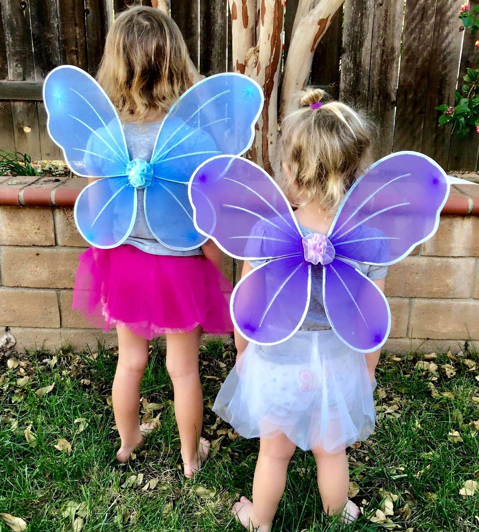 Girls Fairy Wings fedio 5 Pack Princess Butterfly Costume Wings Set for Kids Dress up Birthday Party(Ages 3-6 Years) (Fairy wings(5Pack))