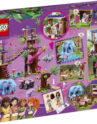 LEGO Friends Jungle Rescue Base 41424 Building Toy for Kids, Animal Rescue Kit That Includes a Jungle Tree House and 2 Elephant Figures for Adventure Fun (648 Pieces)
