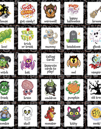 JOYIN 32 Halloween Bingo Game Cards (4x4 & 5x5) – 16 Players for Halloween Party Card Games, School Classroom Games, Trick or Treating, Halloween Party Favors Supplies, Family Activity
