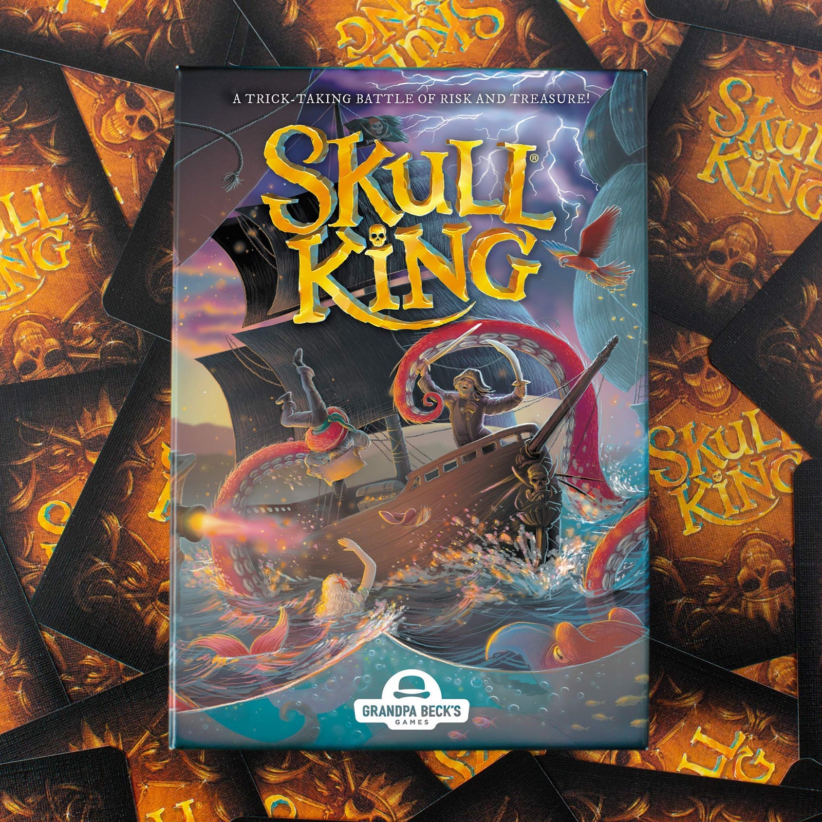 Skull King - The Ultimate Pirate Trick Taking Game | from The Creators of Cover Your Assets & Cover Your Kingdom | 2-8 Players 8+