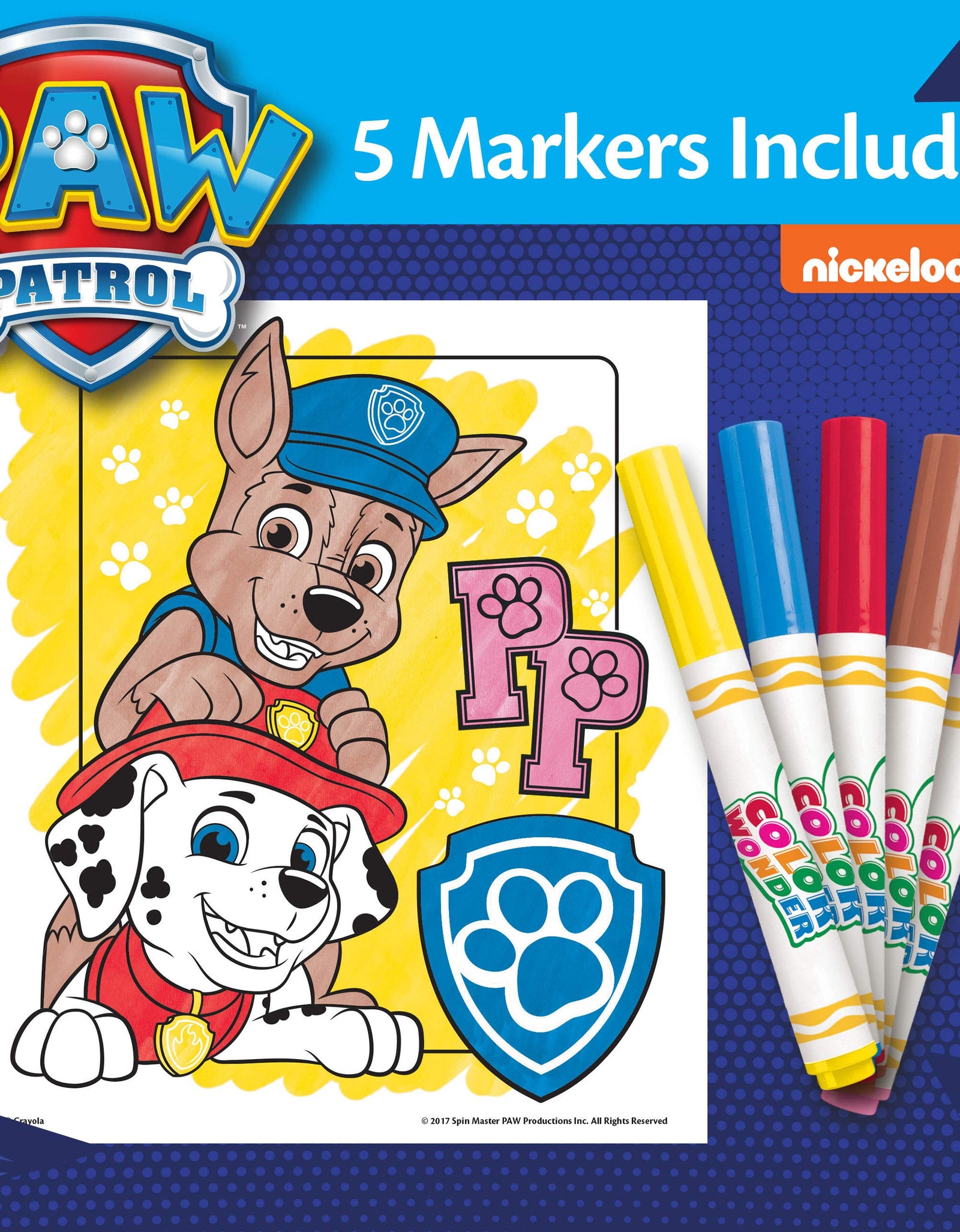 Crayola Paw Patrol Color Wonder, Mess Free Coloring Pages & Markers, Styles May Vary, Gift