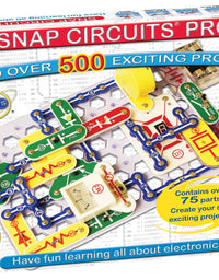 Elenco Snap Circuits Jr. SC-100 Electronics Exploration Kit, Over 100 Projects, Full Color Project Manual, 30 + Snap Circuits Parts, STEM Educational Toy for Kids 8 + , Black
