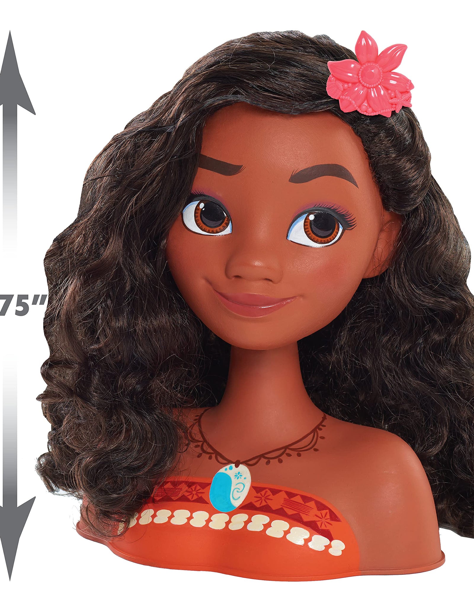 Disney Princess Moana Stying Head, 14-pieces, by Just Play