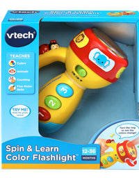 VTech Spin and Learn Color Flashlight, Yellow
