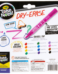 Crayola Low Odor Dry Erase Markers for Kids & Adults, Chisel Tip, Back To School Supplies, 12 Count
