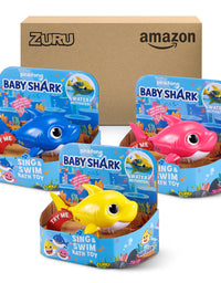 Baby Shark Sing & Swim Bath Toy 3-Pack
