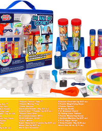 Be Amazing! Toys Big Bag of Science Works - Kids Science Experiment Kit with 65+ Amazing Experiments - Set Up Your First STEM Laboratory - Educational Chemistry Set For Boys & Girls Age 8 +
