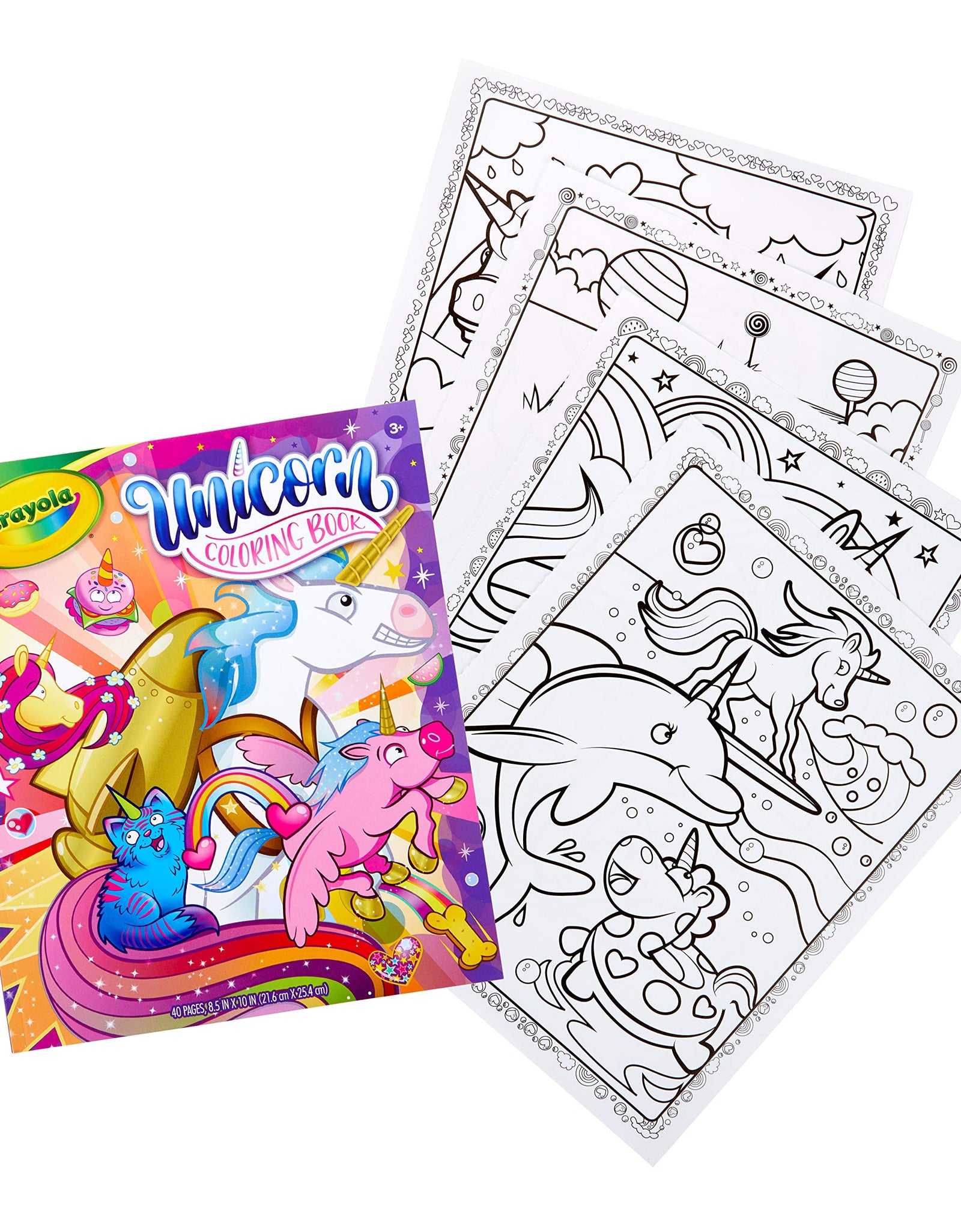 Crayola Unicorn Coloring Book, 40 Coloring Pages, Gift for Kids, Ages 3, 4, 5, 6