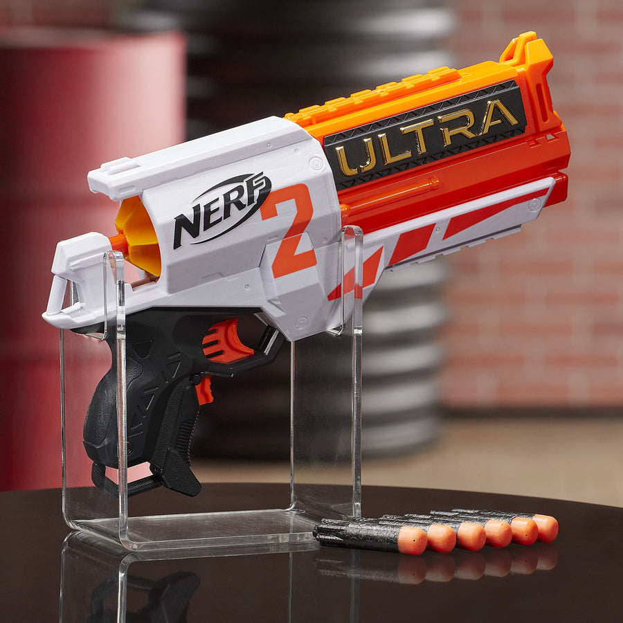 NERF Ultra Two Motorized Blaster -- Fast-Back Reloading -- Includes 6 Ultra Darts -- Compatible Only Ultra Darts