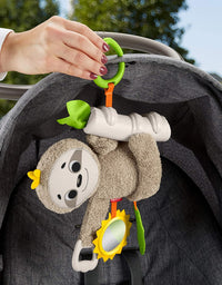 Fisher-Price Slow Much Fun Stroller Sloth 0+ kids , Brown/Yellow/Green
