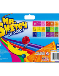 Mr. Sketch Chiseled Tip Marker, 2054594, 22 Assorted Scented Markers
